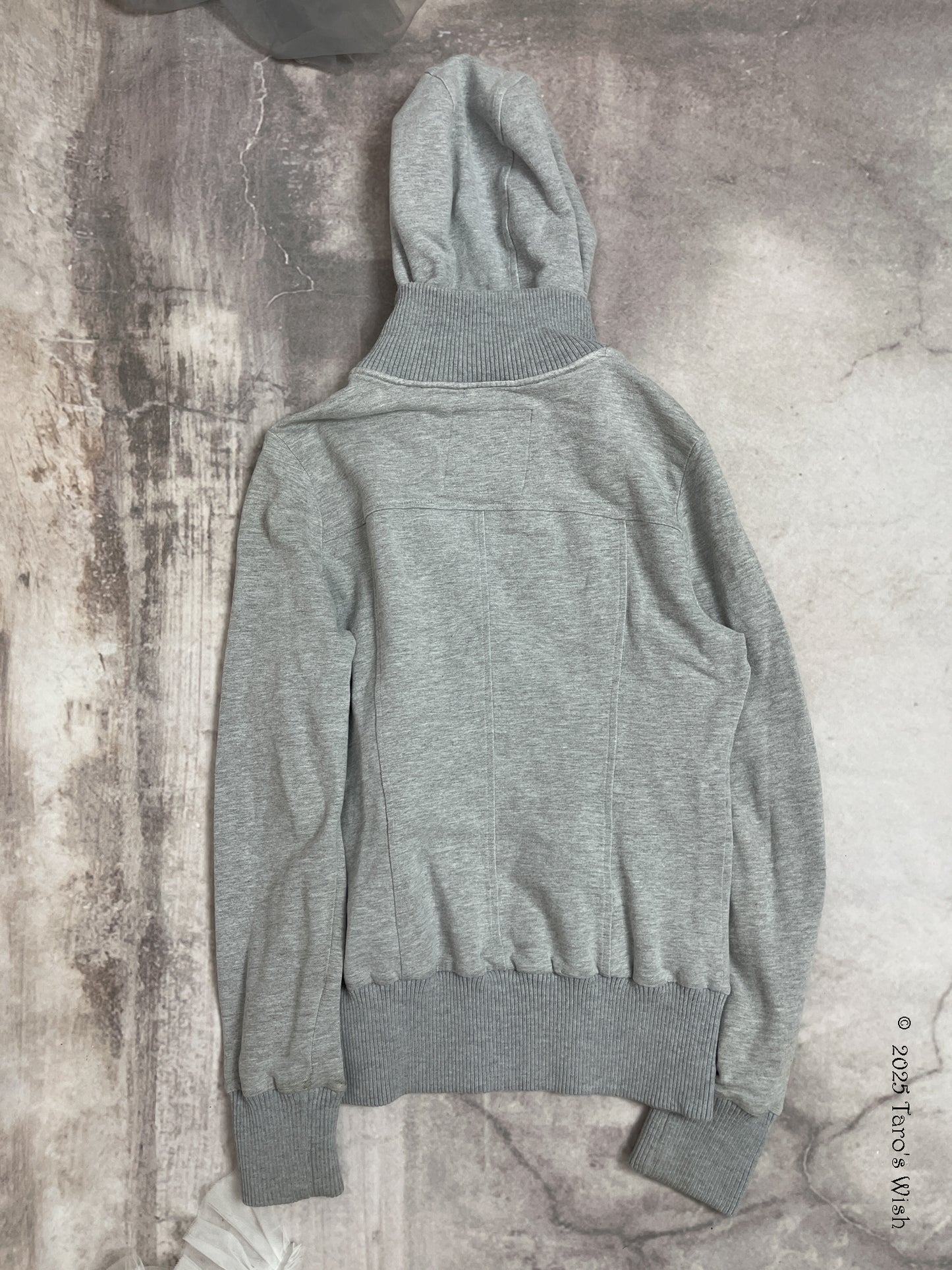 grey zip up hoodie, japanese label