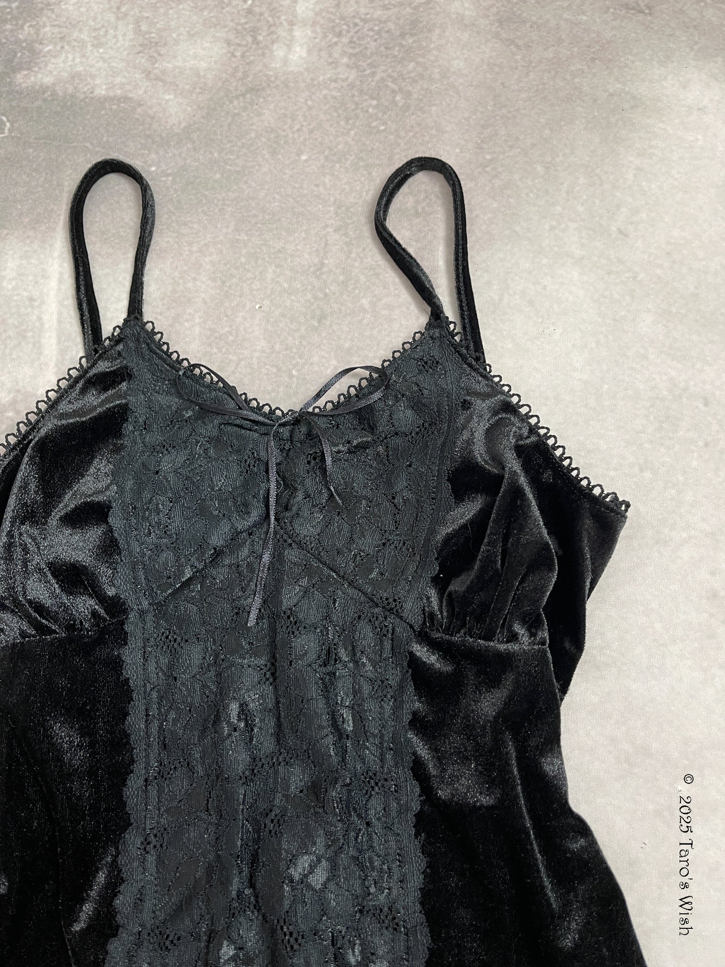 dark lace trim camisole, japanese label