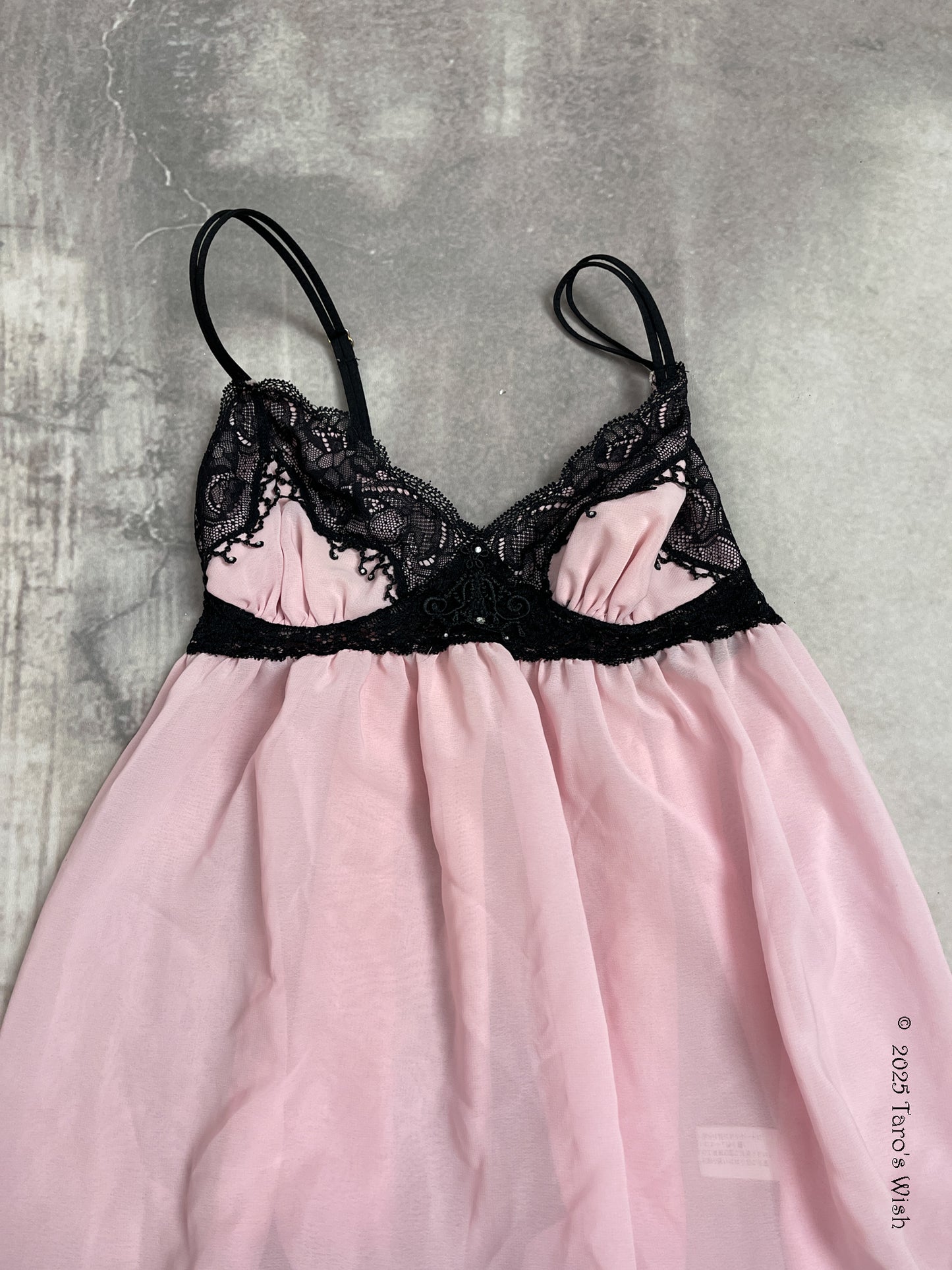 lace trim pink camisole, japanese label