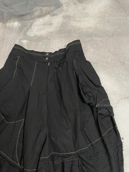 asymmetric tactic skirt, euro label