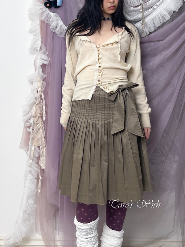 Sunao Kuwahara Multi Buttons Long Sleeves Top Cardigan