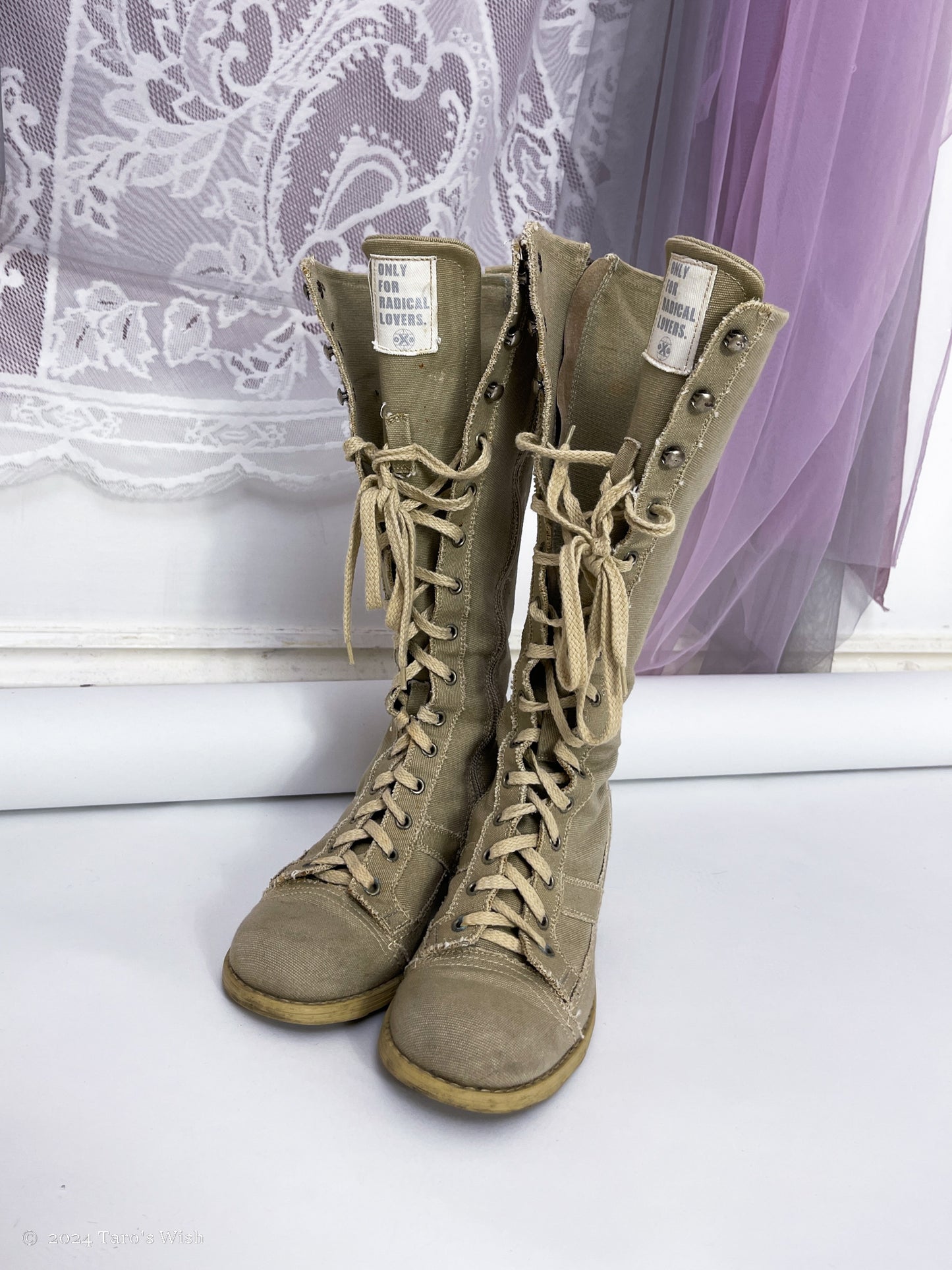 beige lace up heeled boots, EU36, euro label