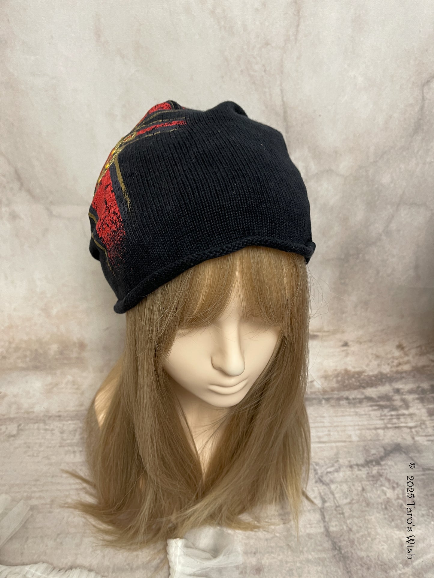 union jack graphic print beanie