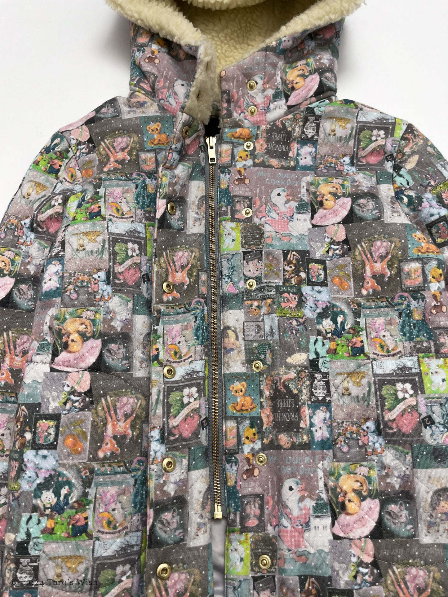 graphic print jacket, japanese designer label