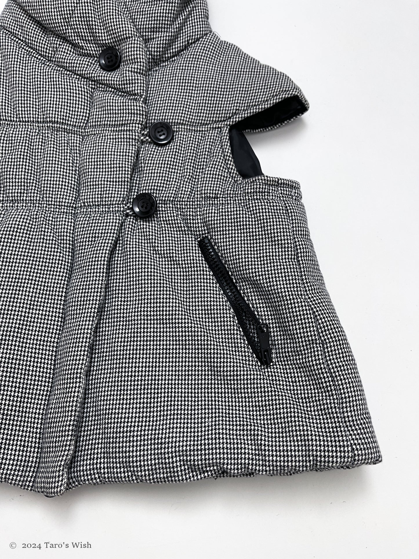 houndstooth vest, japanese label barak