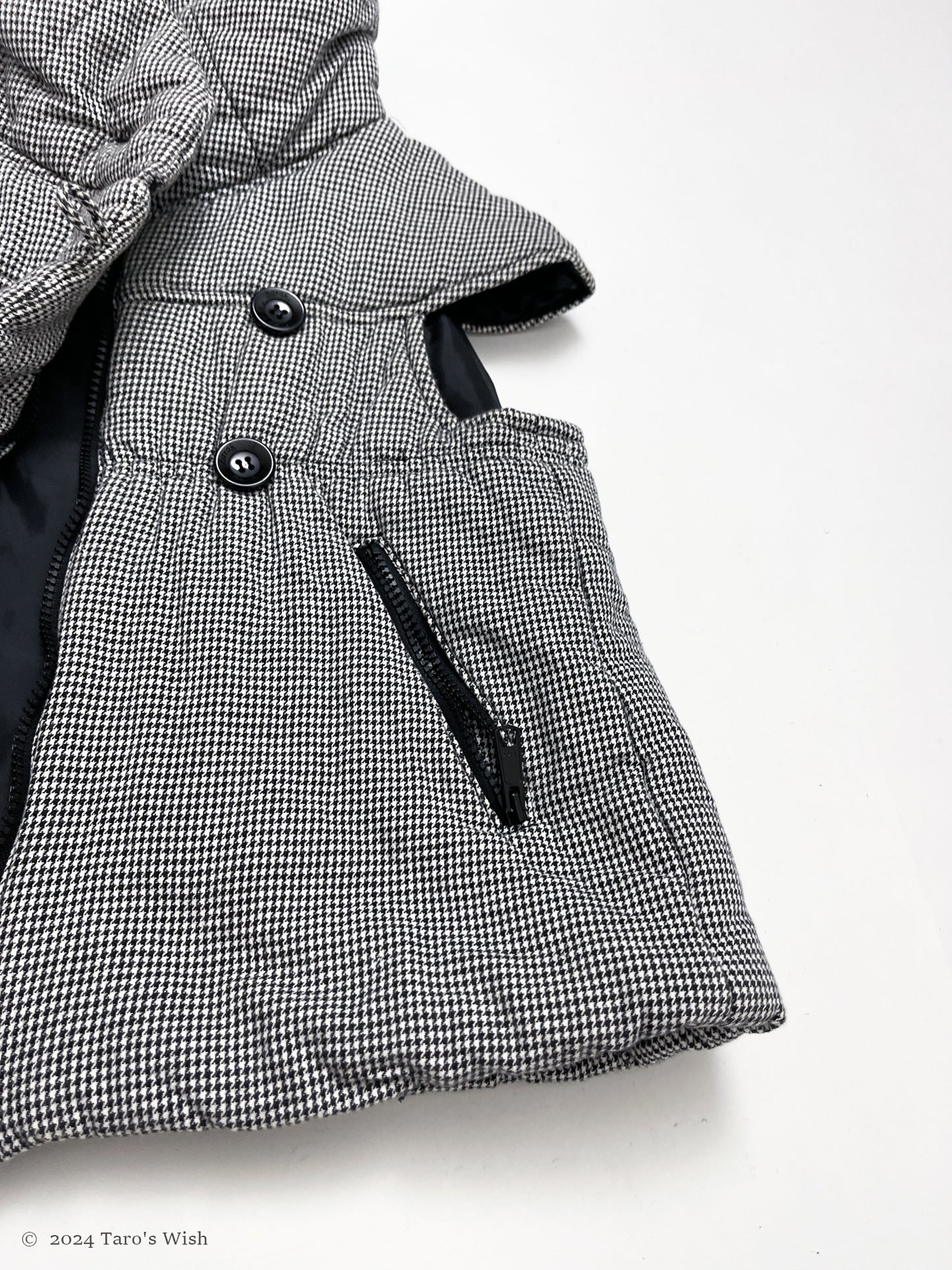 houndstooth vest, japanese label barak