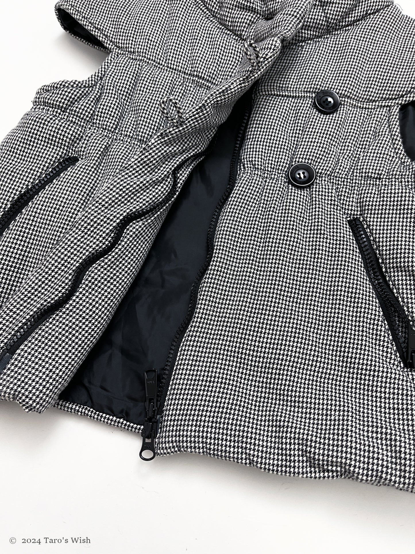 houndstooth vest, japanese label barak