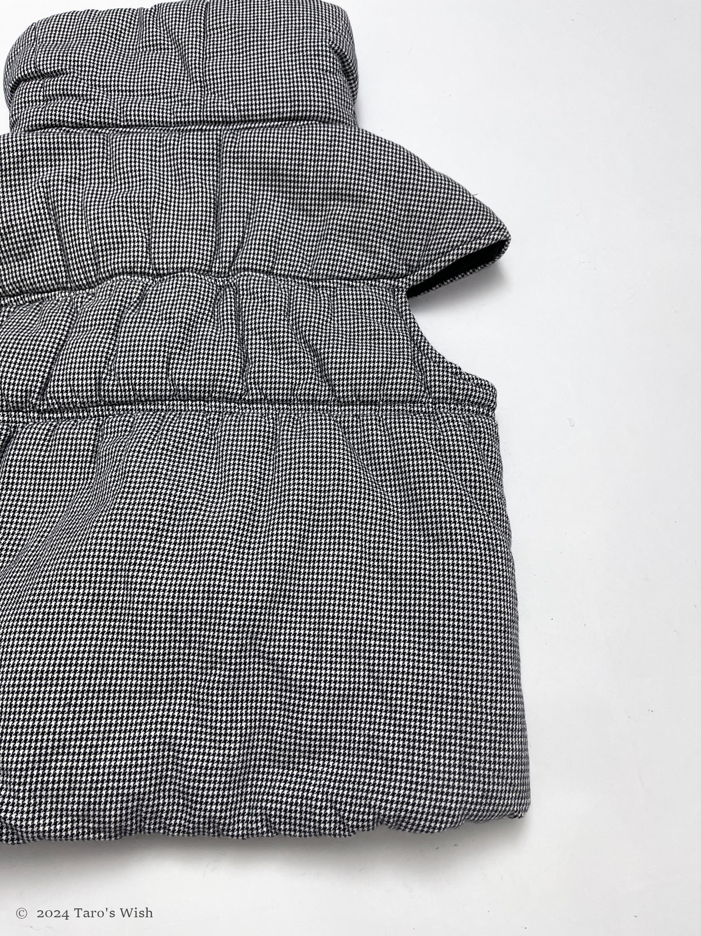 houndstooth vest, japanese label barak