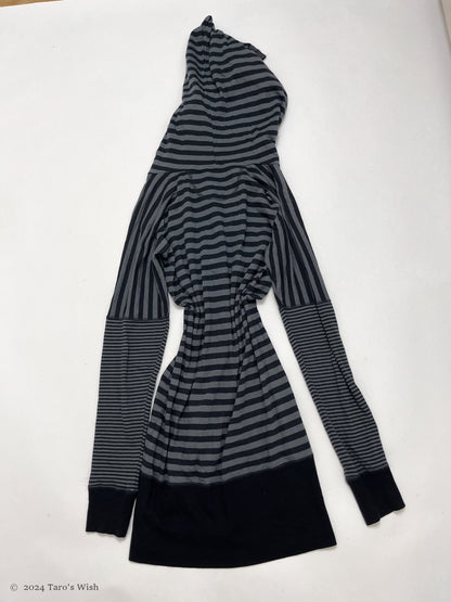 VIVIENNE WESTWOOD pointed hood striped long cardigan