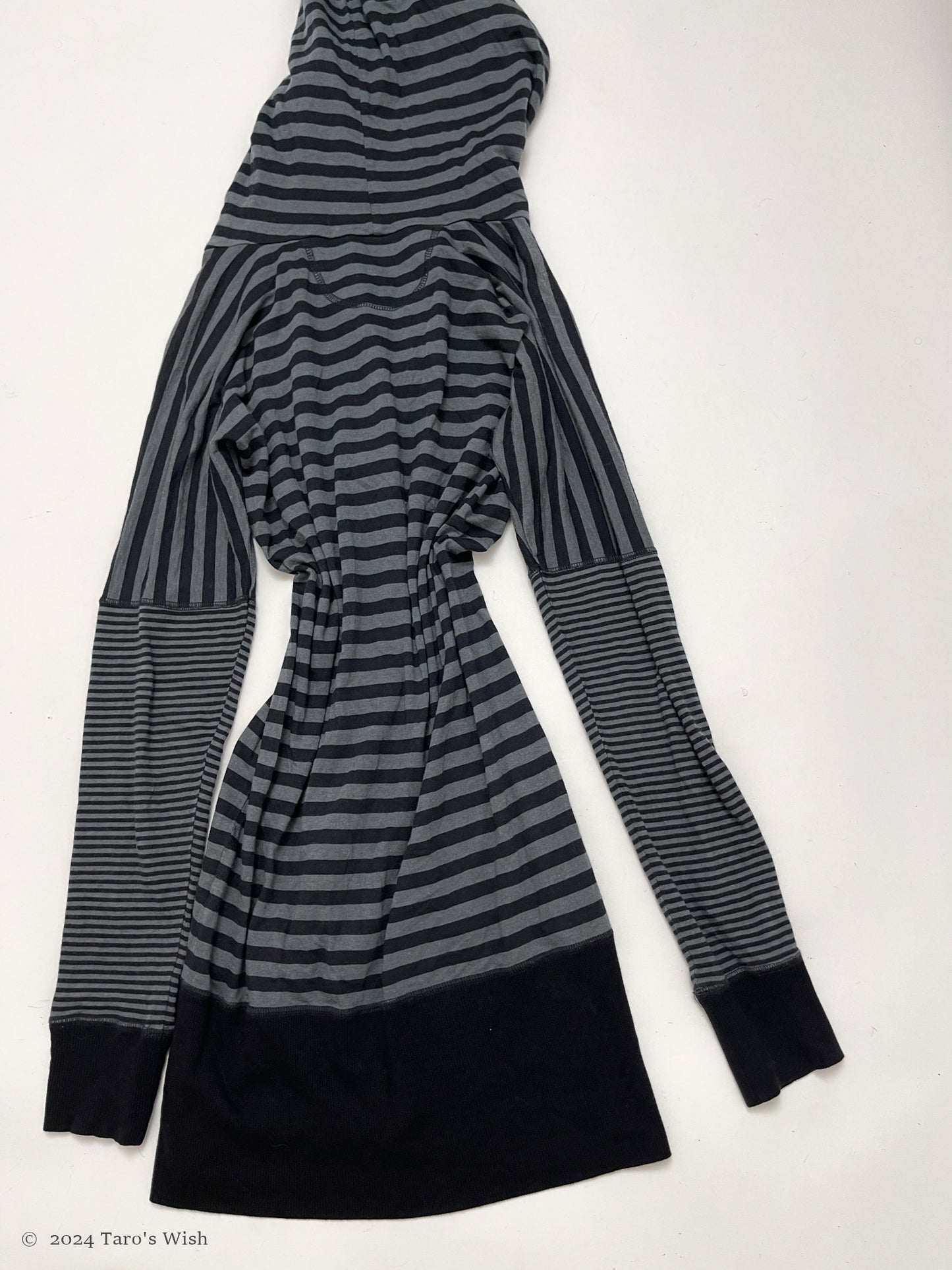 VIVIENNE WESTWOOD pointed hood striped long cardigan