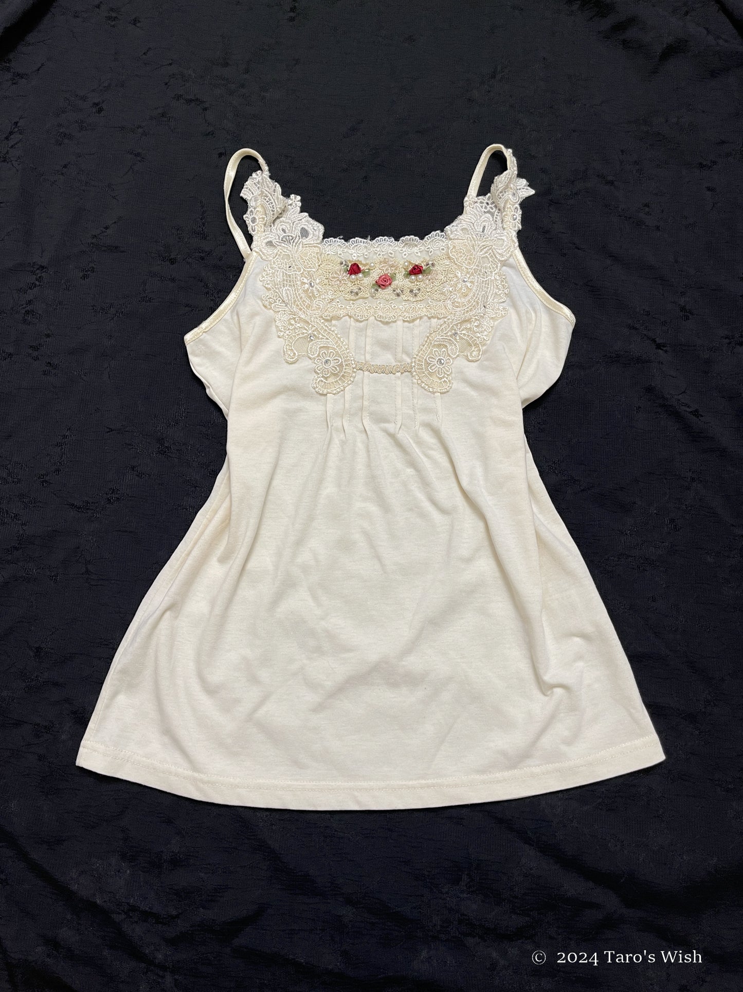 embroidered camisole, japanese label axes femme