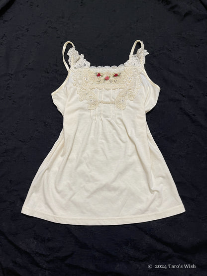 embroidered camisole, japanese label axes femme