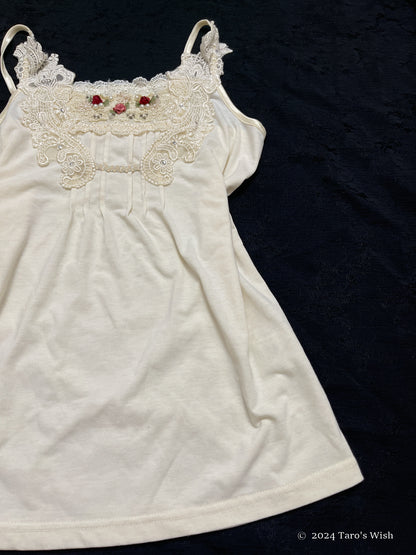 embroidered camisole, japanese label axes femme