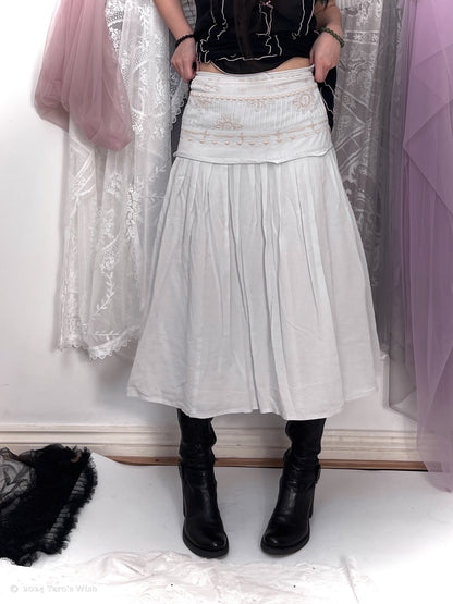 moonveil maxi skirt, japanese label senso unico io comme io