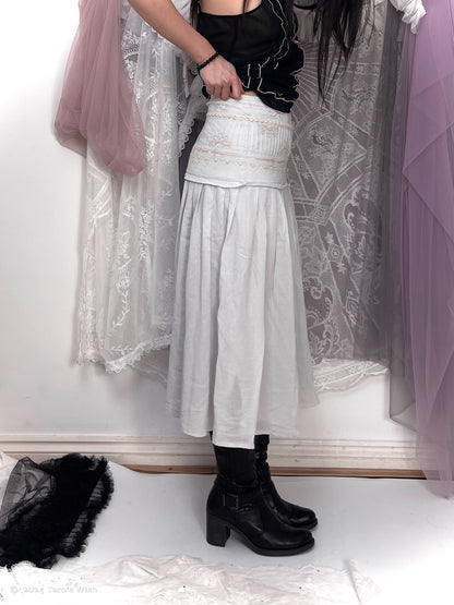 moonveil maxi skirt, japanese label senso unico io comme io