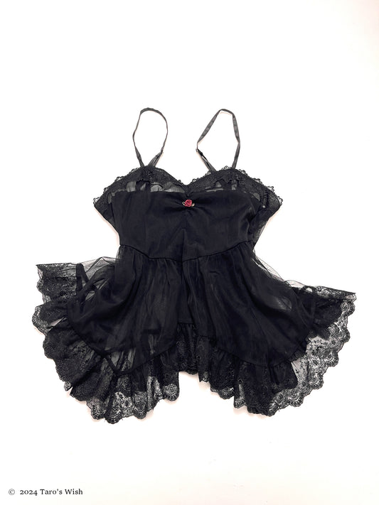 romantic sheer camisole, japanese label axes femme