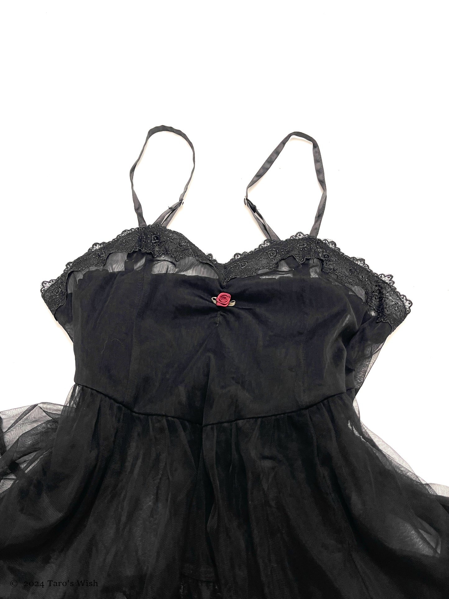 romantic sheer camisole, japanese label axes femme