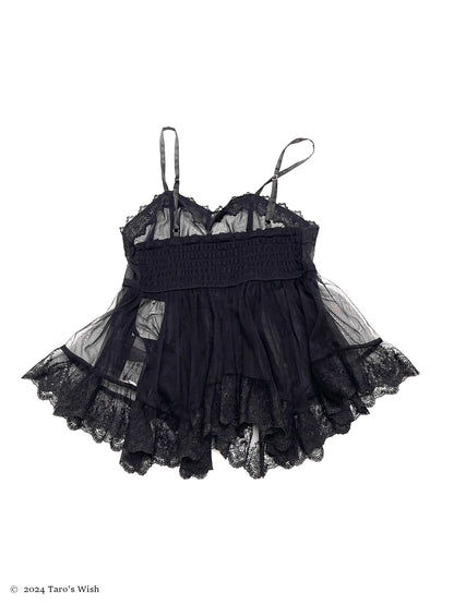 romantic sheer camisole, japanese label axes femme