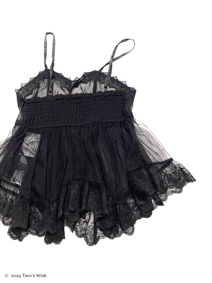 romantic sheer camisole, japanese label axes femme