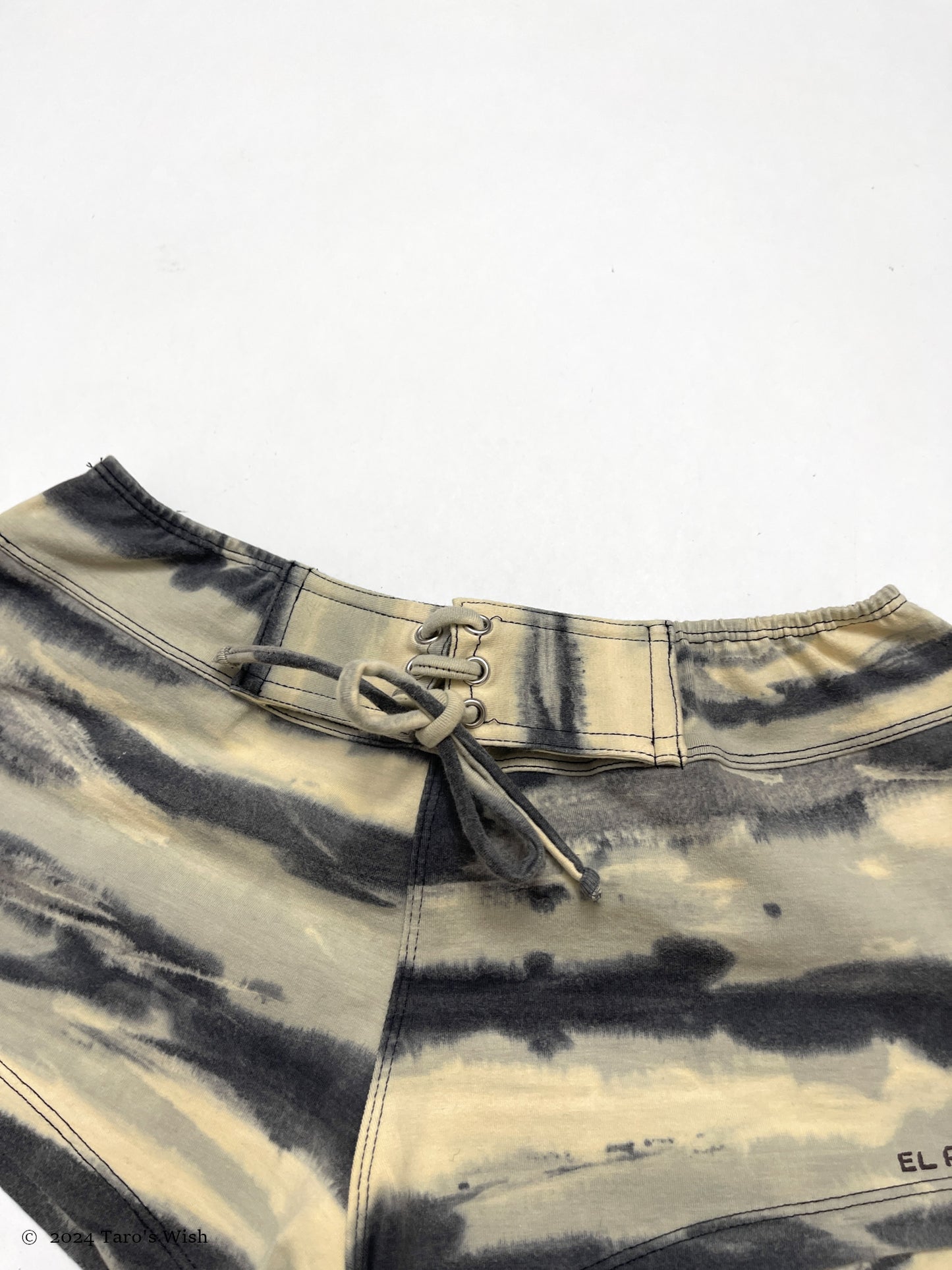 lace up shorts, japanese label el rodeo