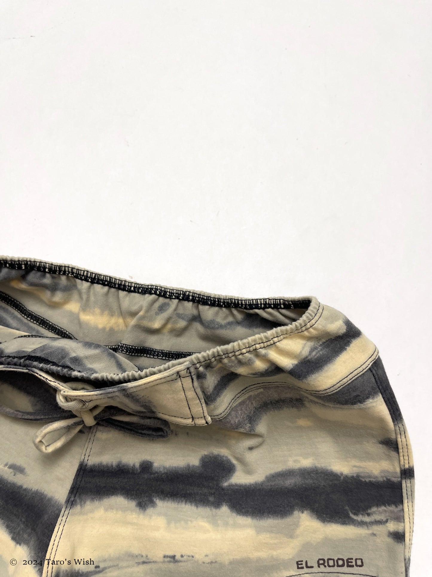 lace up shorts, japanese label el rodeo