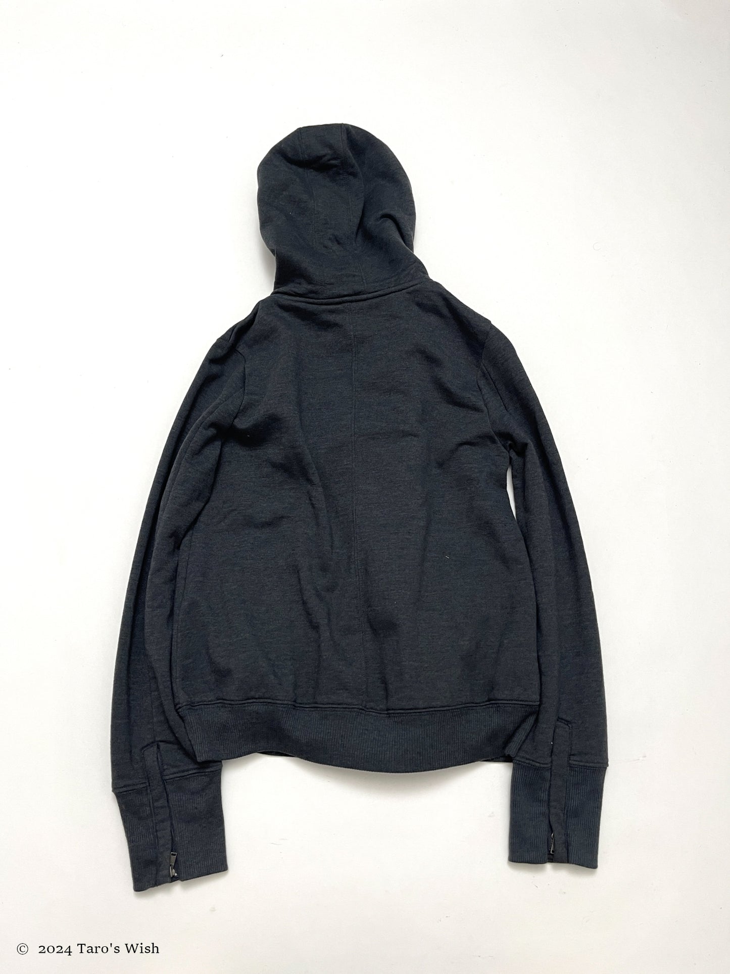 asymmetric zip up hoodie, japanese label