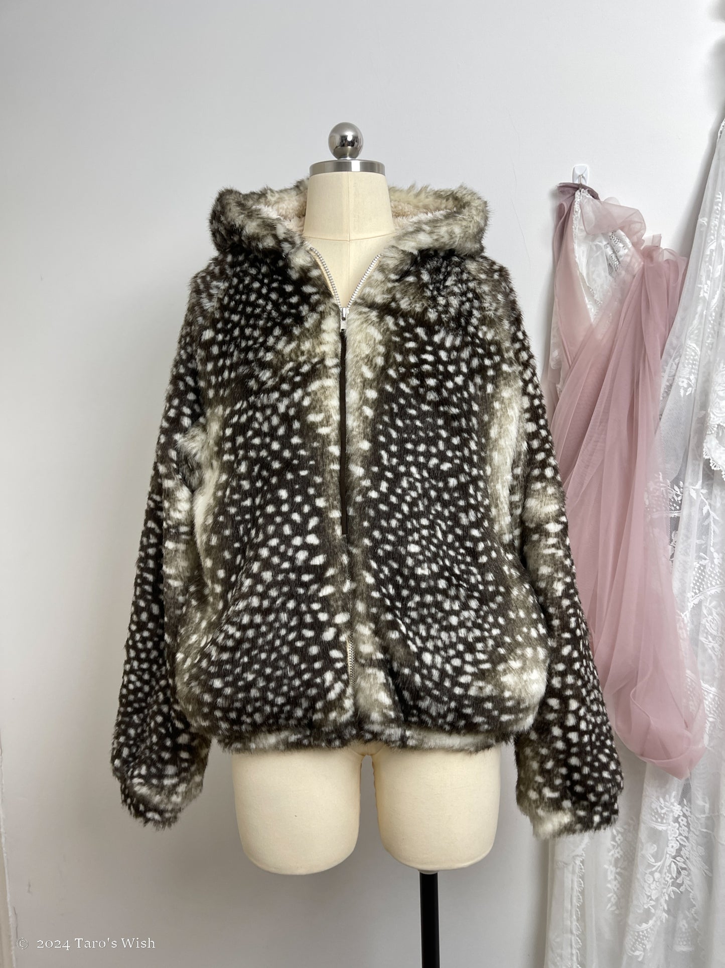 zip up bambi coat, japanese label  tsumori chisato