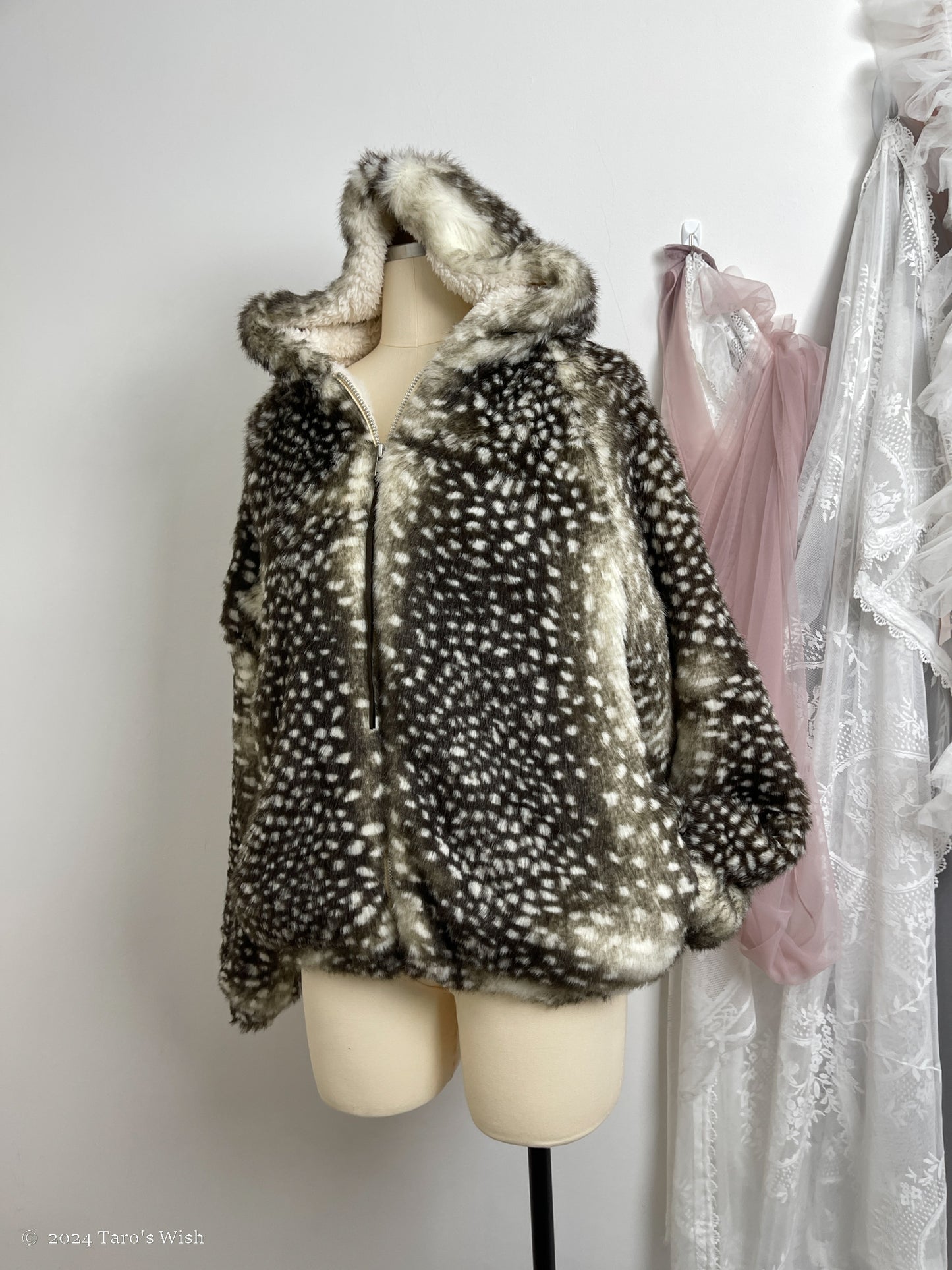 zip up bambi coat, japanese label  tsumori chisato