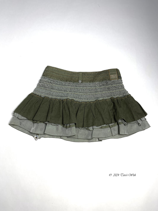 Marithé + François Girbaud mushroom mini skirt