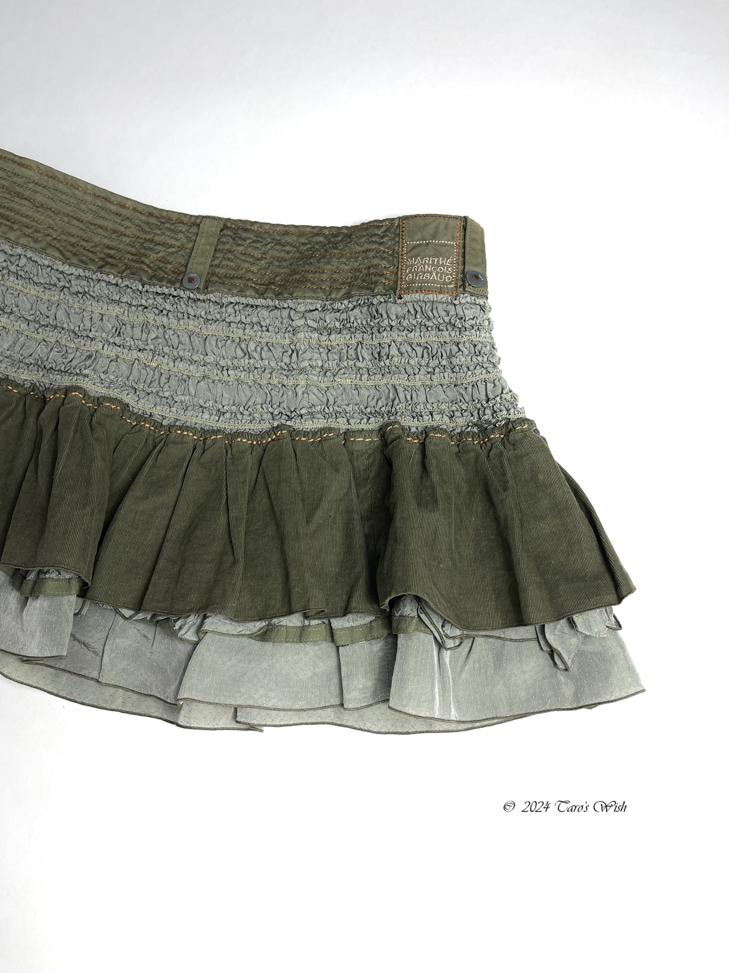 Marithé + François Girbaud mushroom mini skirt