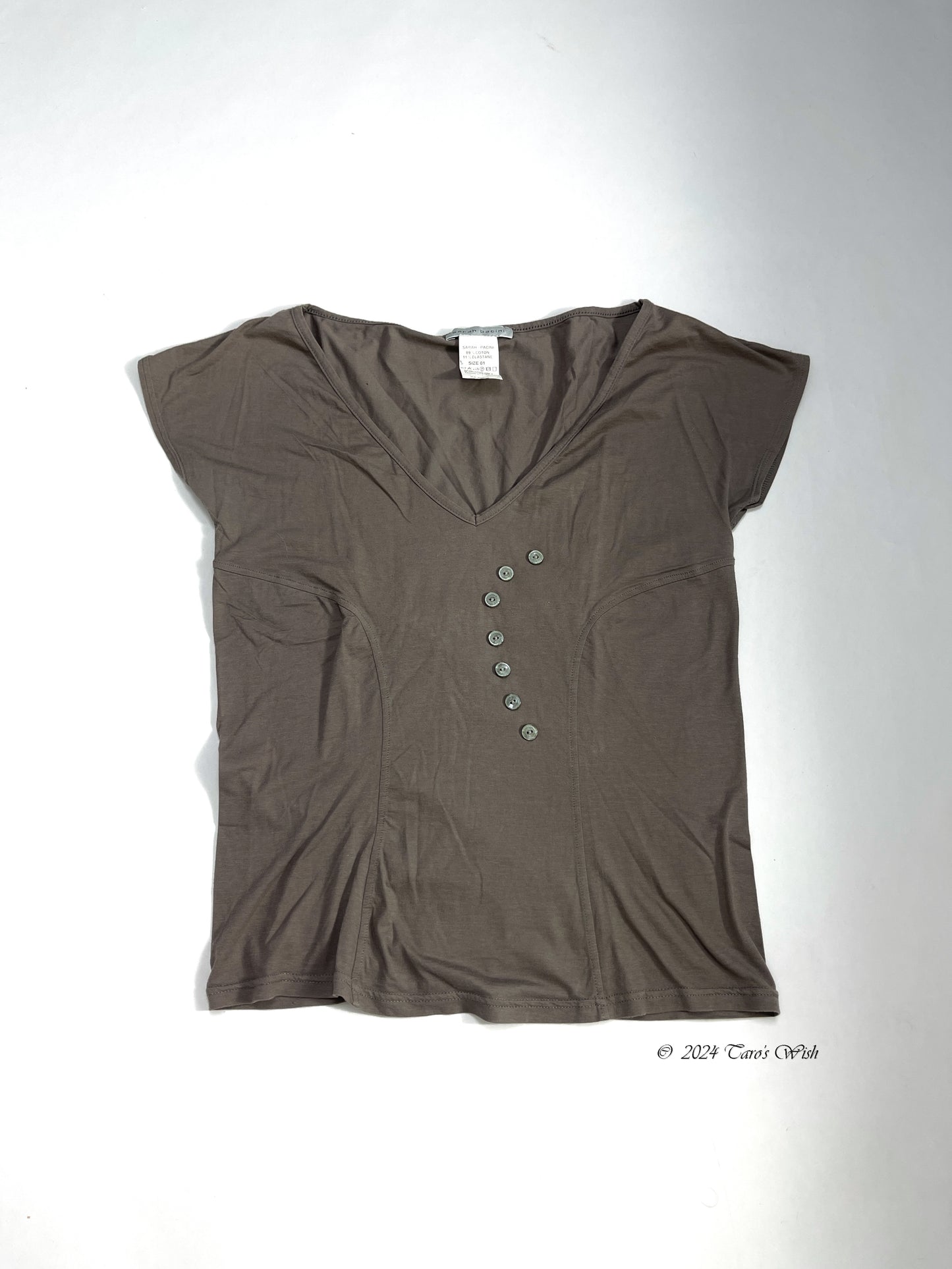 Sarah Pacini Structured T-shirt