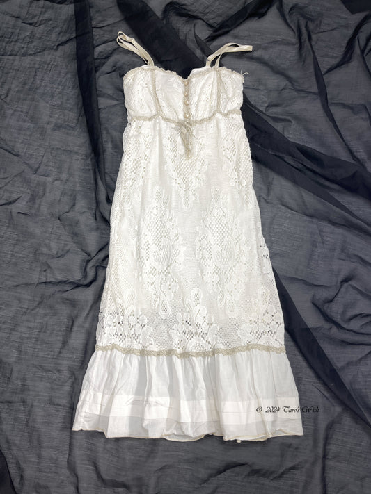 Button Up Cotton Lace Dress