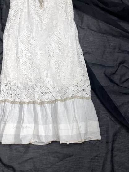 Button Up Cotton Lace Dress