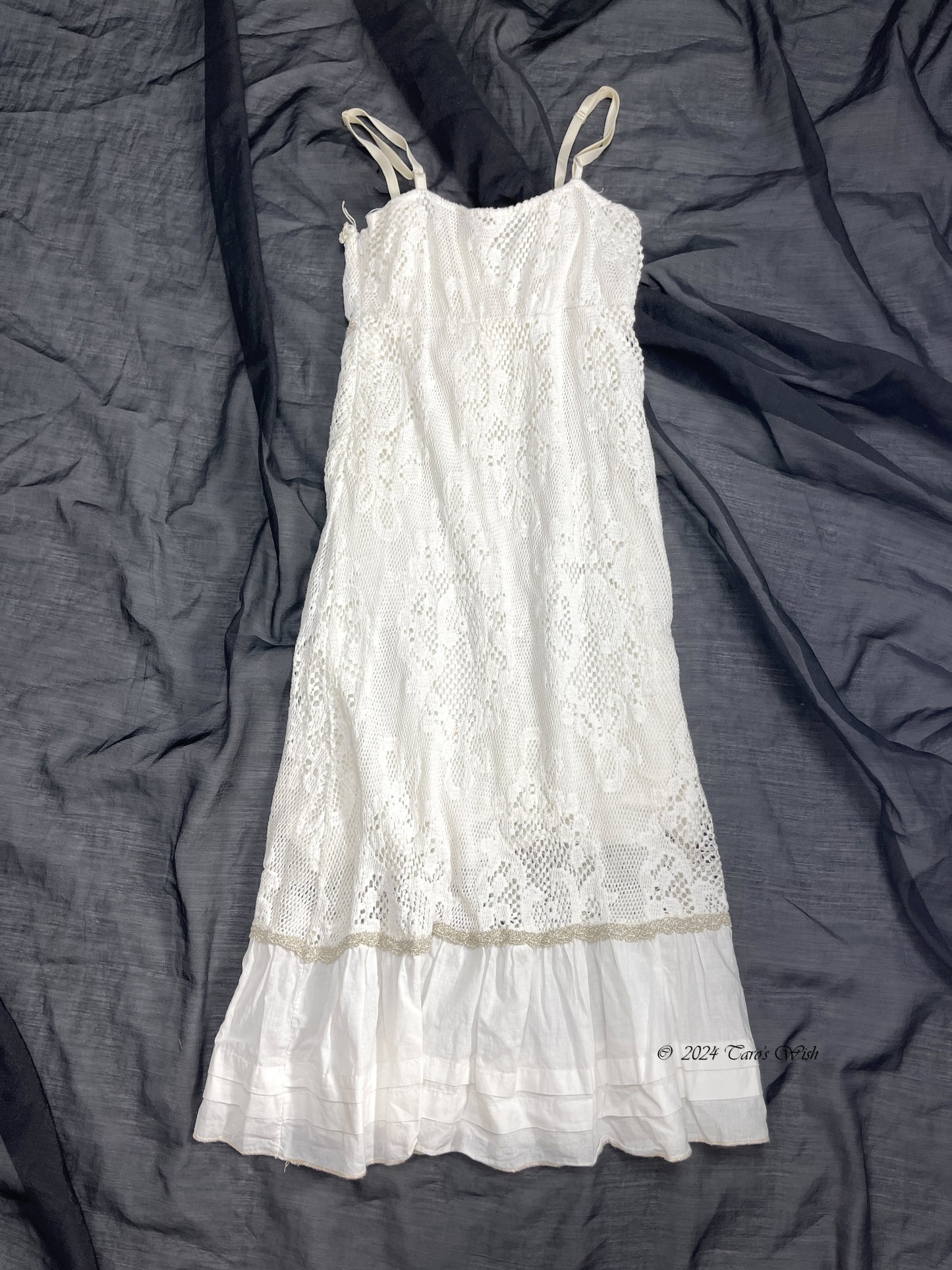 Button Up Cotton Lace Dress