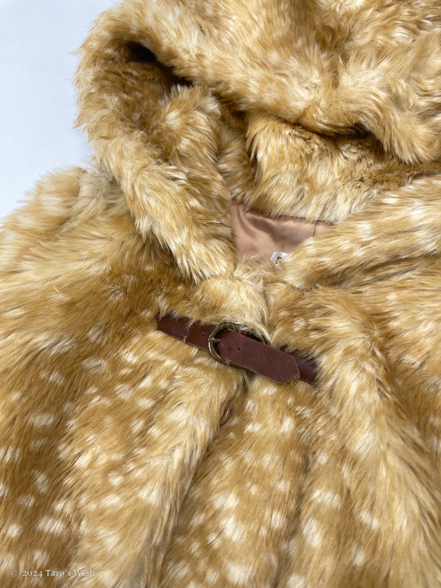 one buckle button up bambi coat, euro label