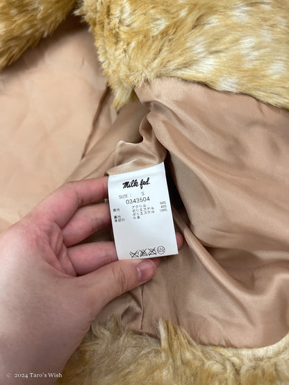 one buckle button up bambi coat, euro label