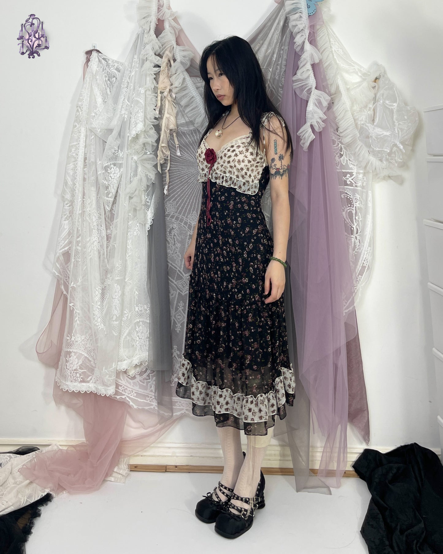 wandering fae dress (flower pin missing), euro label