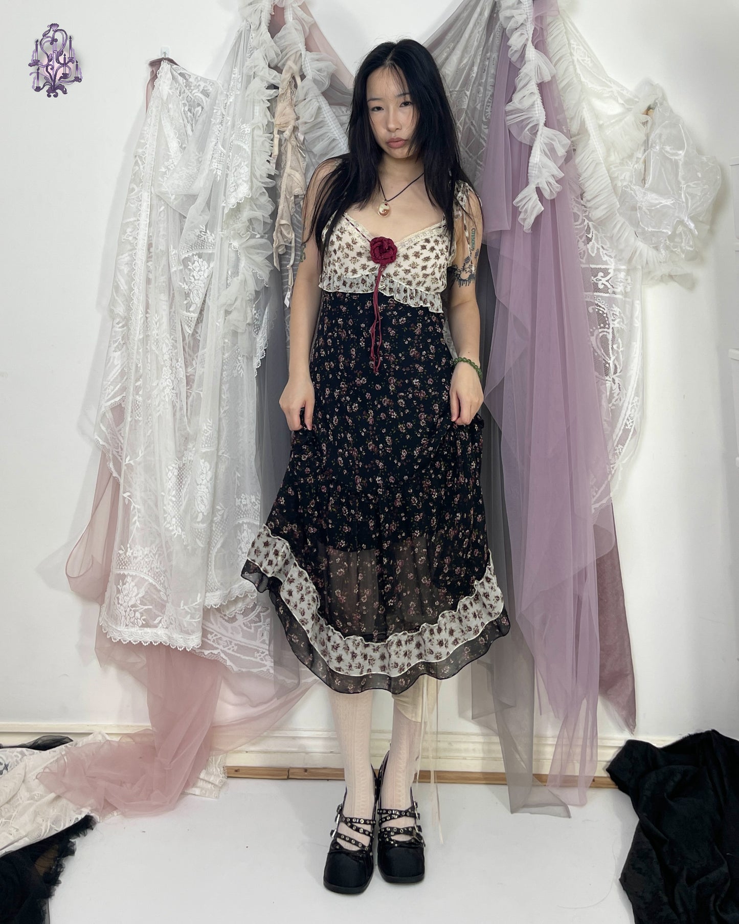 wandering fae dress (flower pin missing), euro label