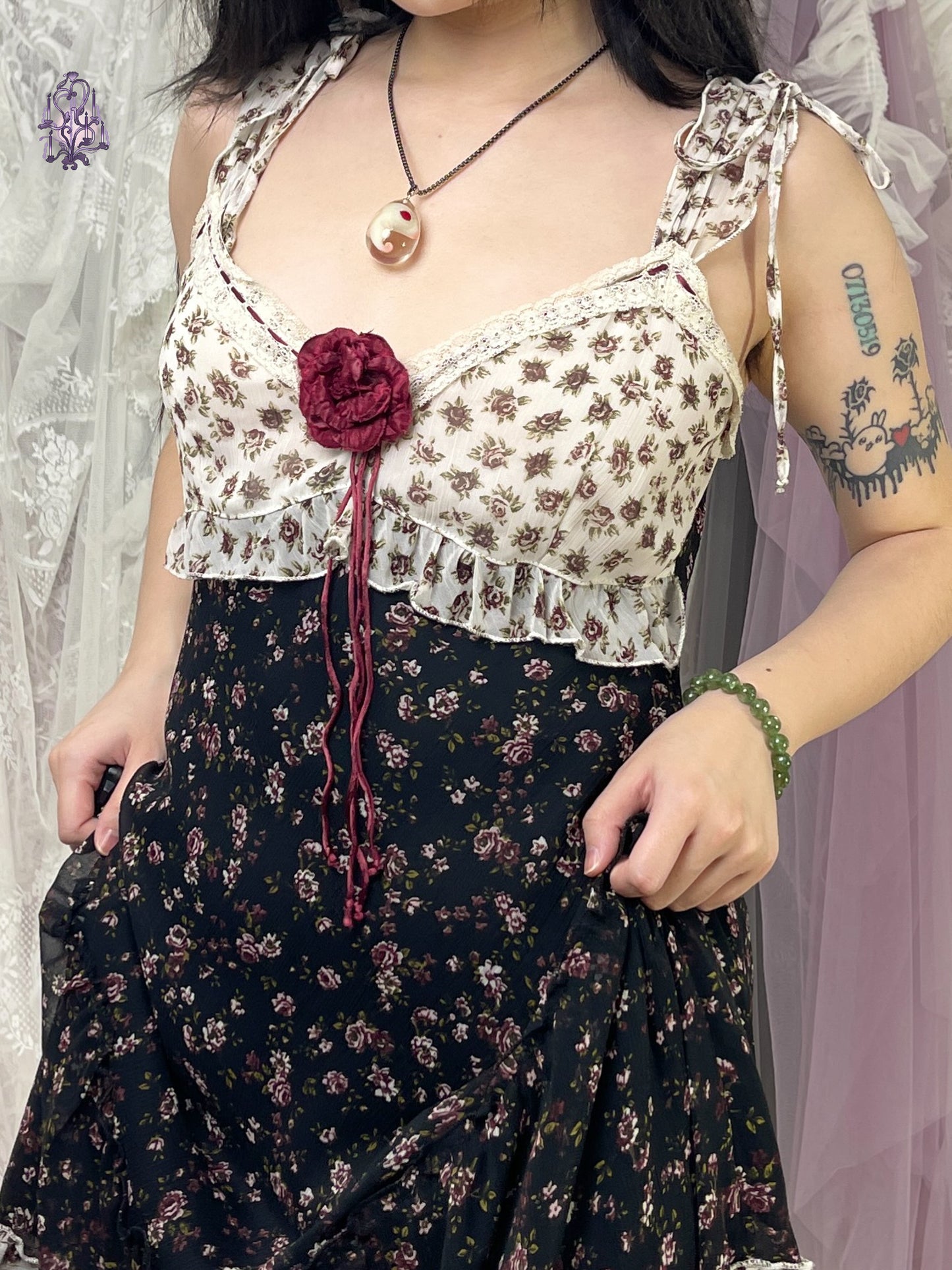 wandering fae dress (flower pin missing), euro label