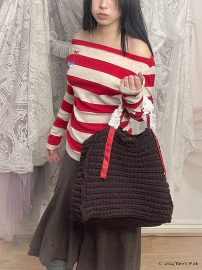 knit handbag, peetalau2000