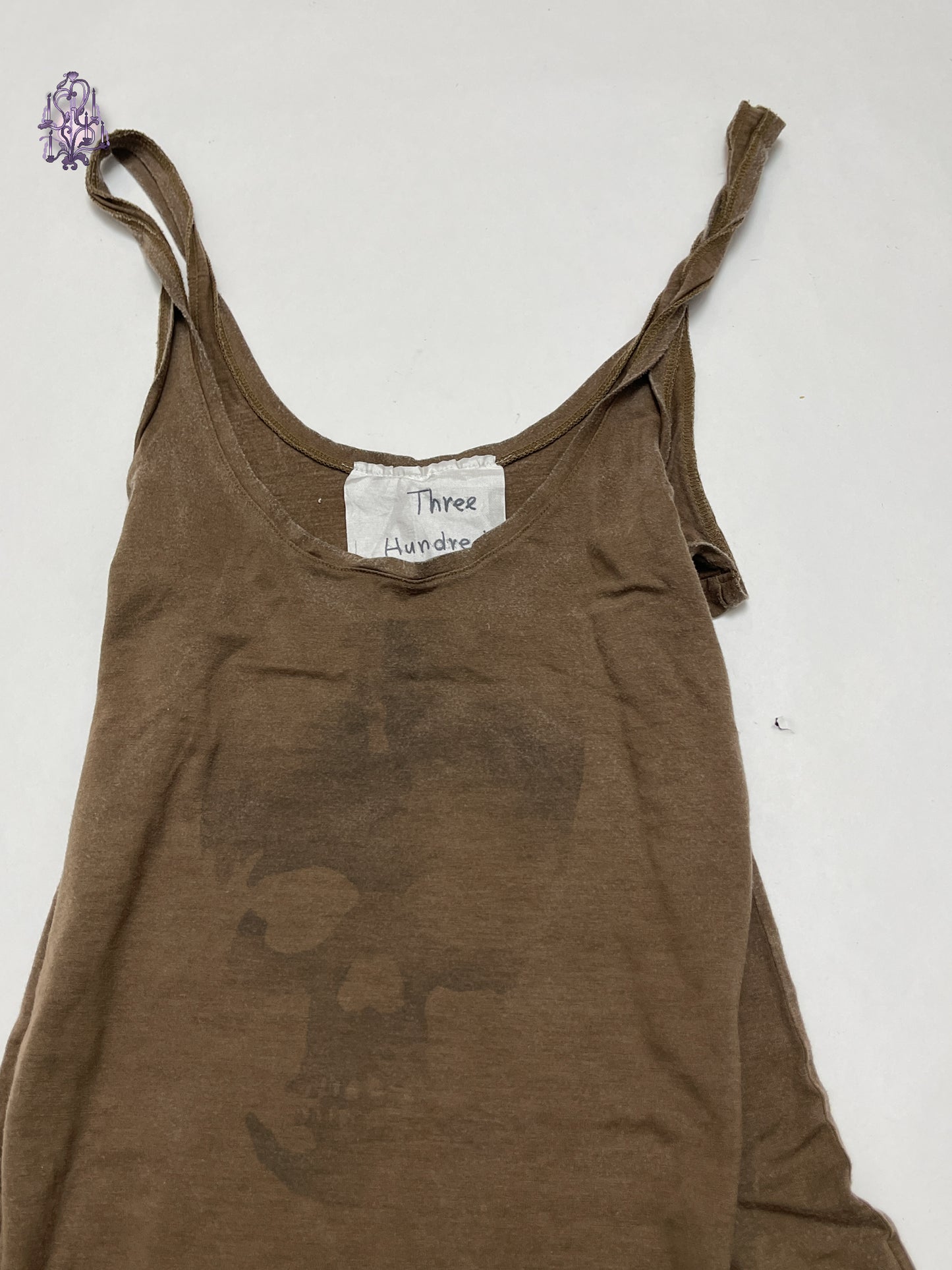 pirate skull print tank top, japanese label three hundred thirty days