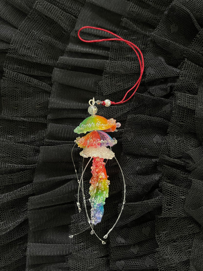 Handmade 𖦹 Jellyfish Key Chain Phone Chain