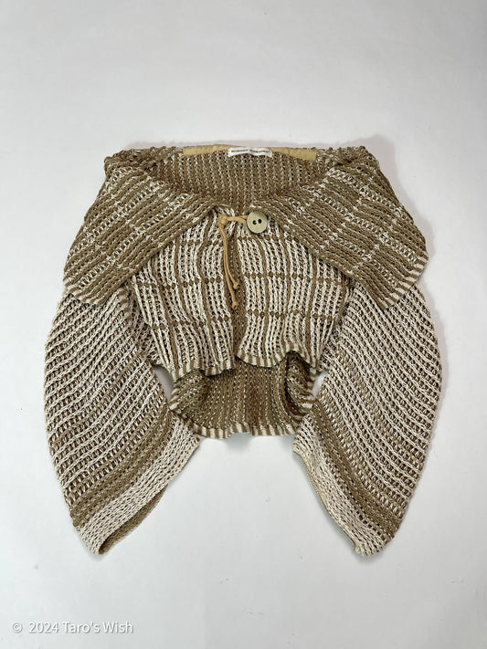 balloon sleeves cardigan, hiroko koshino