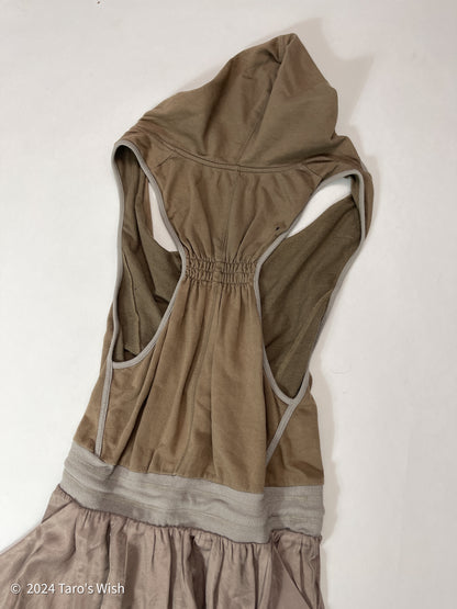 sleeveless hooded top, japanese label