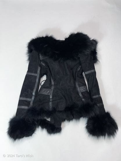 fox fur dark elf coat, only