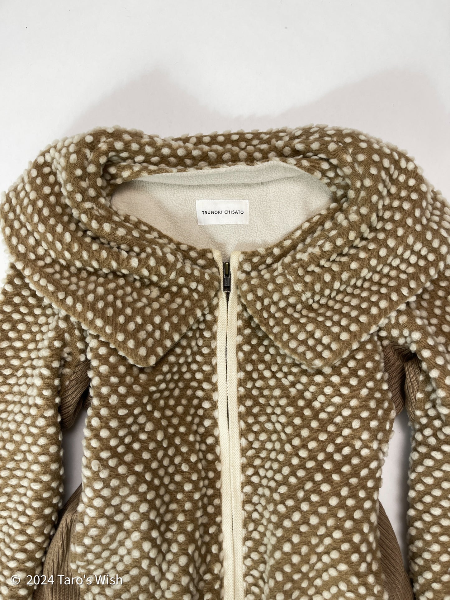 polka dots zip up jacket, tsumori chisato