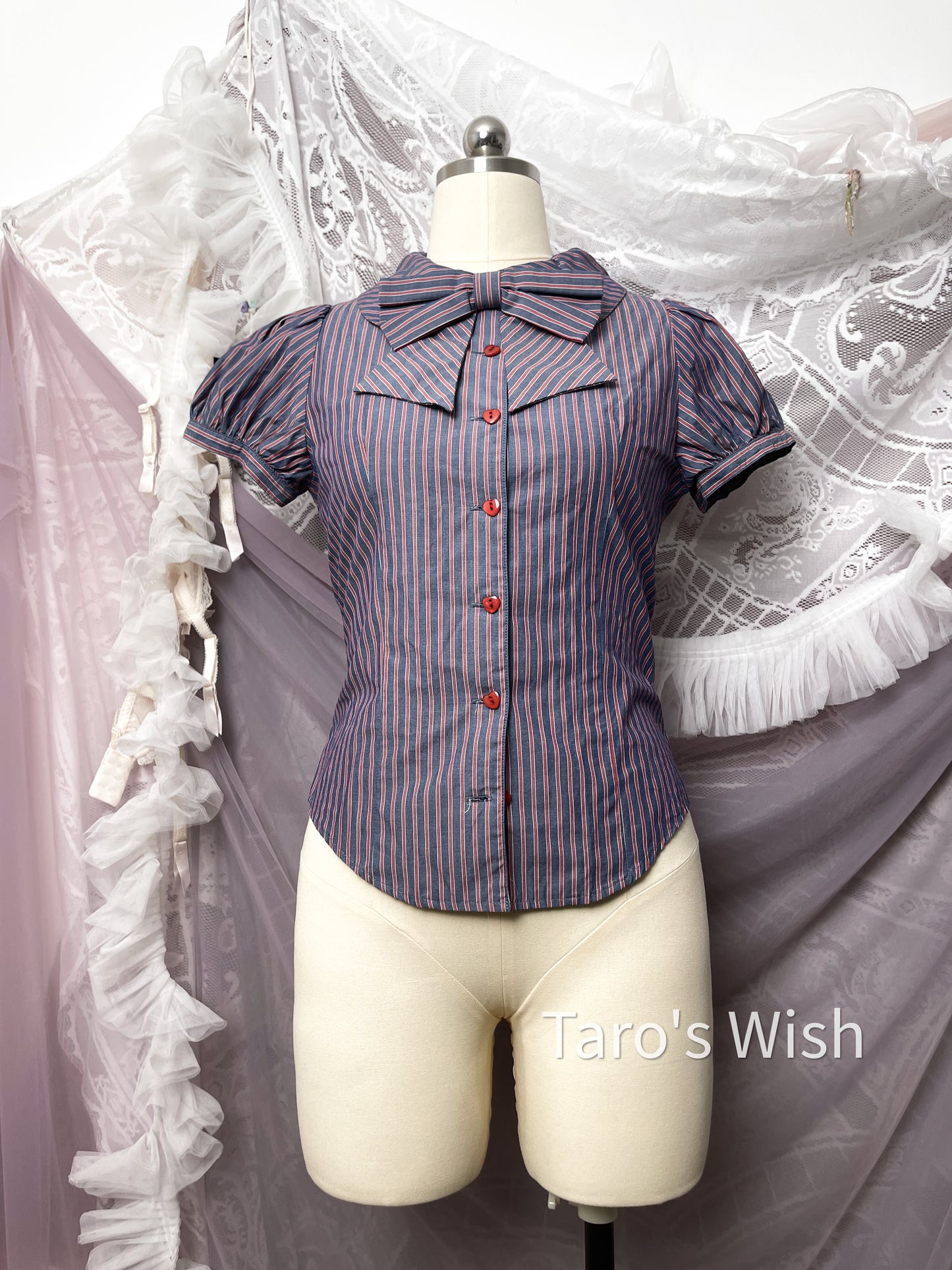 Peace Now Babydoll Top with Bow