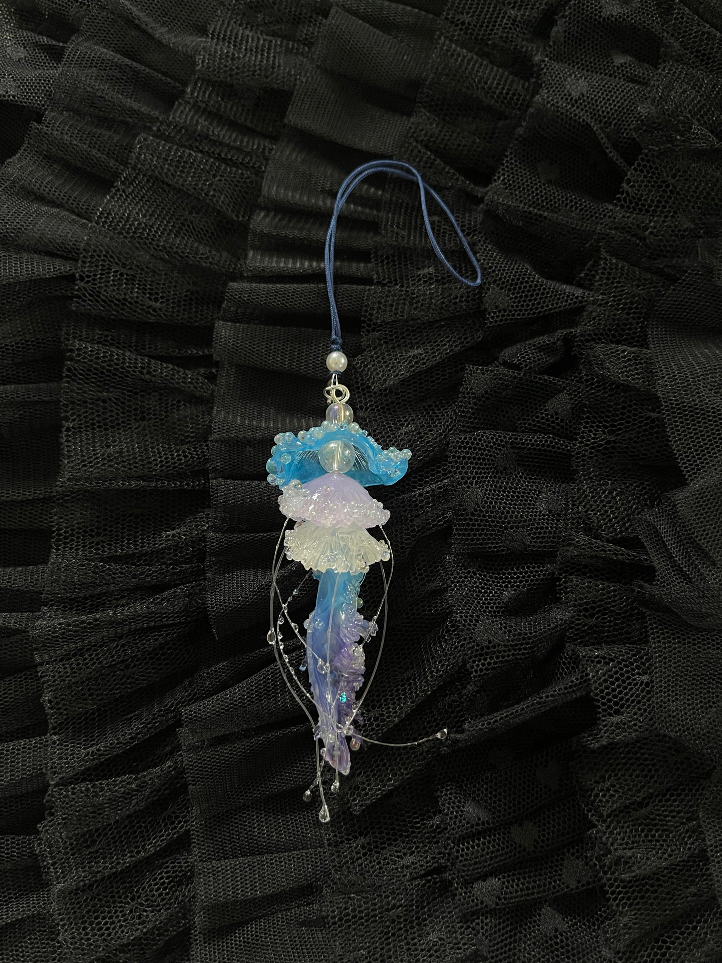 Handmade 𖦹 Jellyfish Key Chain Phone Chain