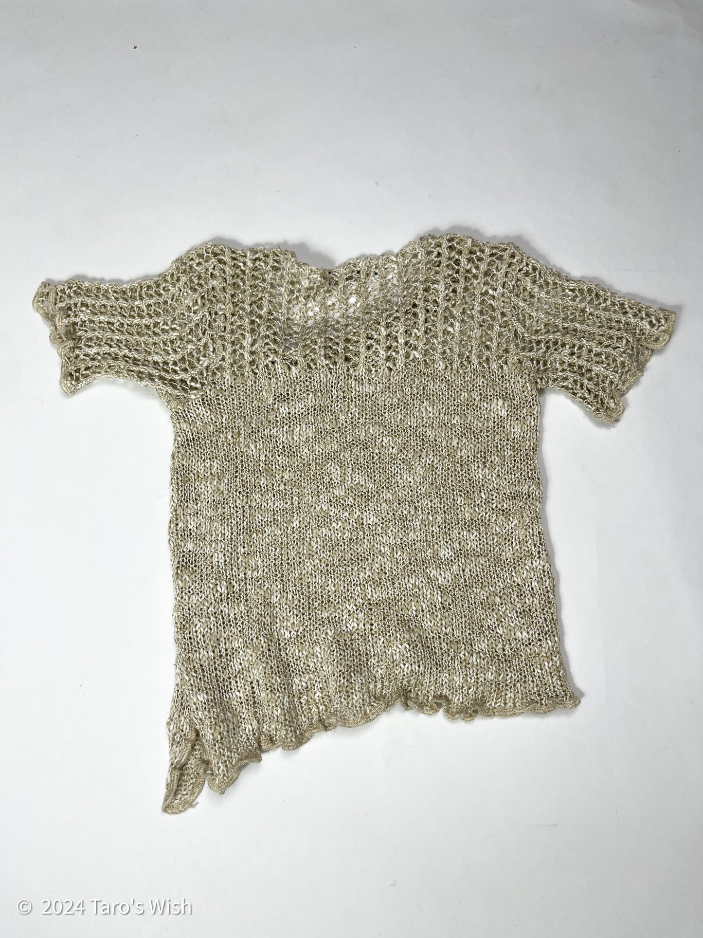 knit asymmetric top, french label