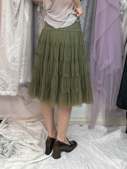 Morgan de toi tulle elf midi skirt